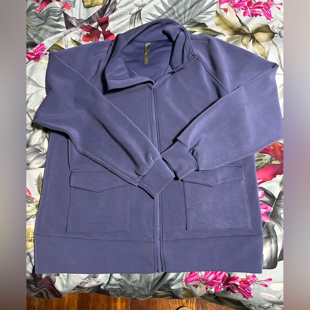 Mondetta Blue Zip Up Jacket / Sweater NWOT SZ Large